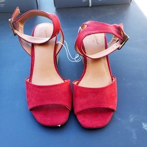 Women's Red Heels. Size 6.5W